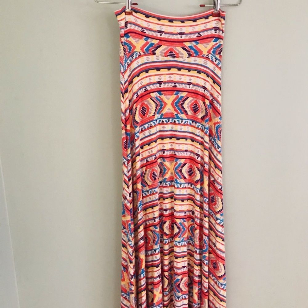 Rachel Pally Aztec Strapless Dress Skirt